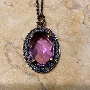 Purple Stone Necklace
